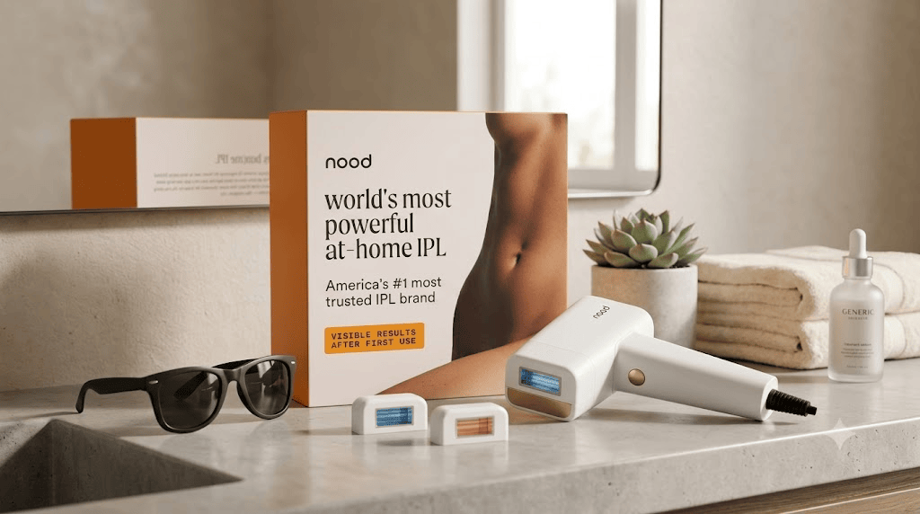 Nood Flasher Pro CryoSoothe IPL device reviewed by Nora Hayes