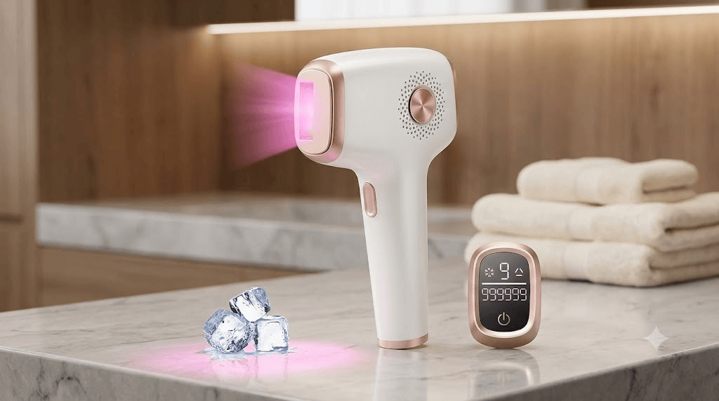 INNZA Ice Cooling Care IPL device lab test for best at home laser hair removal